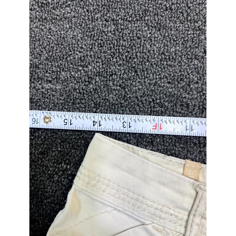 UNIONBAY Chino Shorts Womens Size 5 White Cotton Stretch Utility High Waisted - Picture 6 of 11